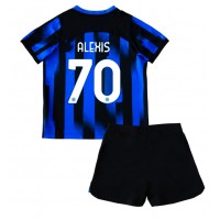 Inter Milan Alexis Sanchez #70 Hjemme Trøje Børn 2023-24 Kortærmet (+ Korte bukser)